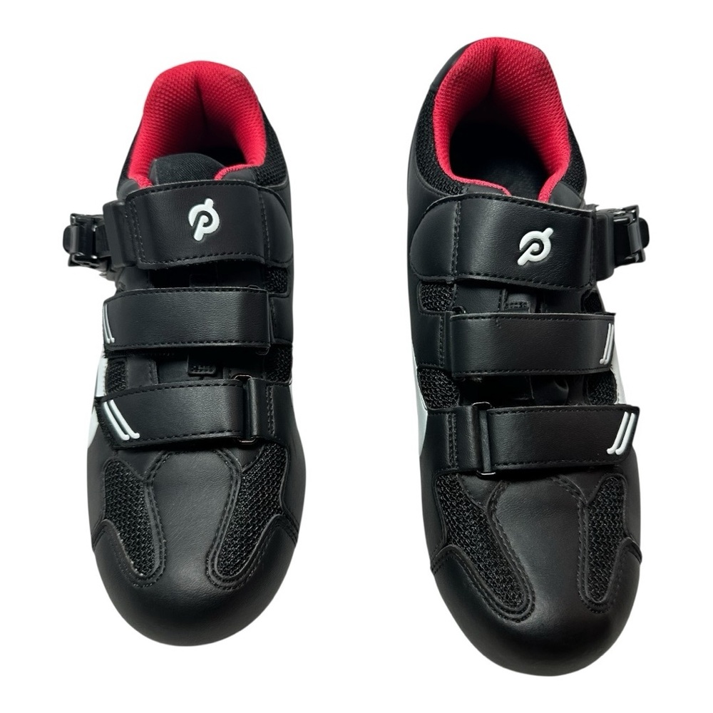 Peloton Cycling Shoes Black Red White Size 40 Cleats Spin Bike Workout